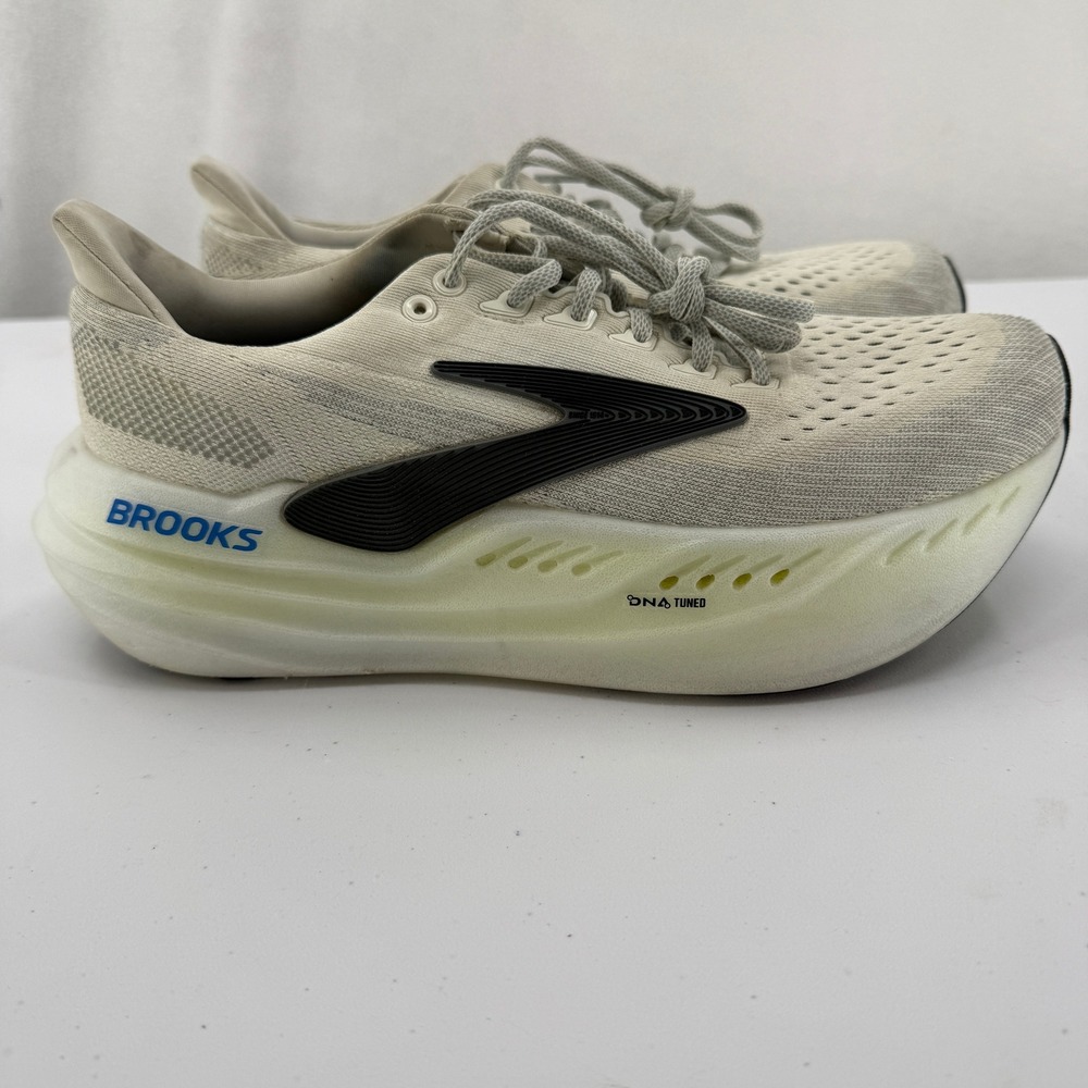 Brooks Glycerin Max Running Shoes Mens 9 White DNA Tuned Cushion 1104471D004